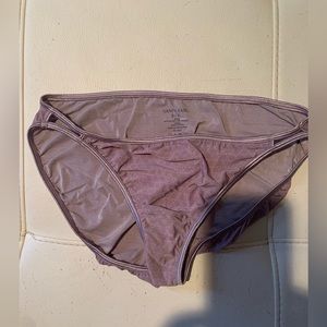 Vanity fair size xl nylon panty. Purple worn. Very soft and sexy